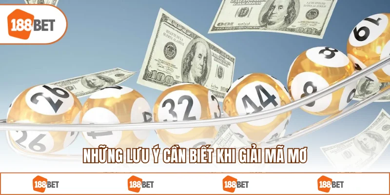 Những lưu ý cần biết khi giải mã mơ